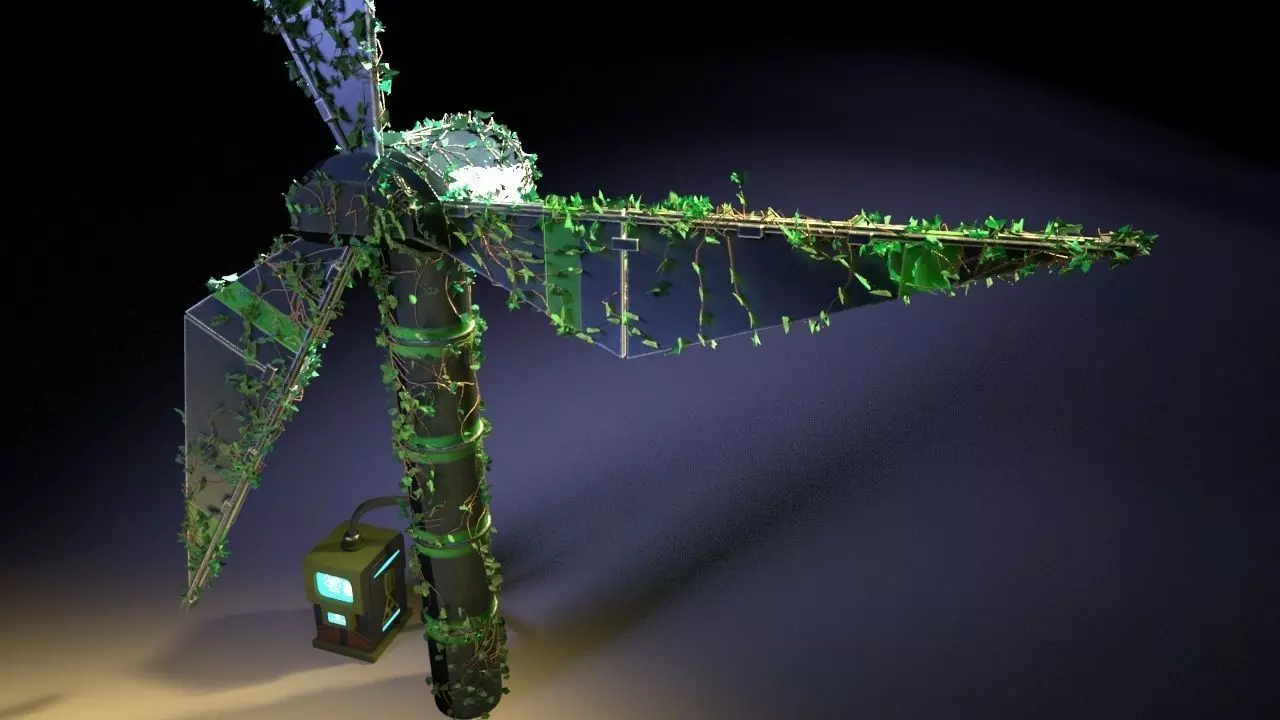 Windmill ivy eco 3D model_0