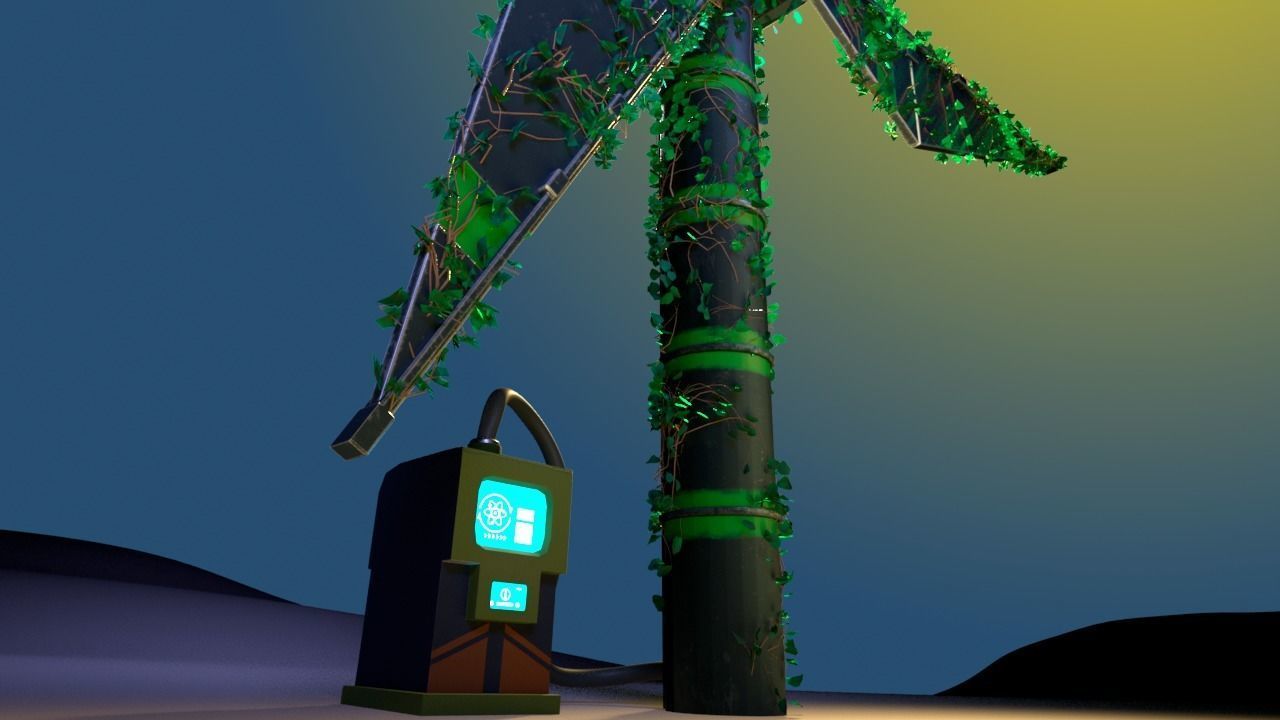 Windmill ivy eco 3D model_4