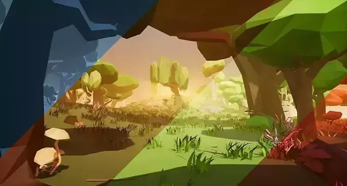 Low Poly Trees and Plants Pack