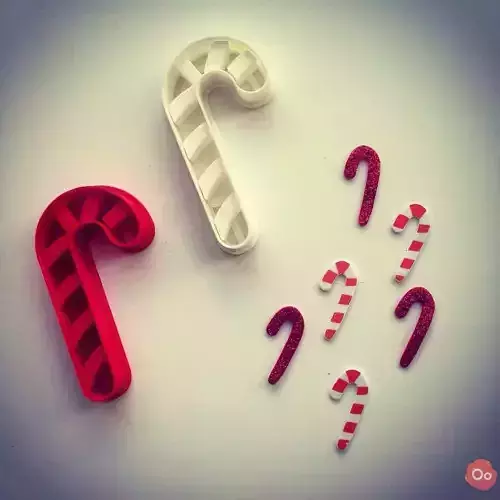Candy Cane Cookie Cutter Free 3D print model