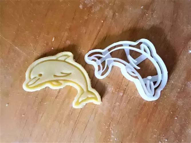 Dolphin cookie cutter