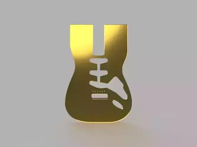 Stratocaster Body Template  STL 3D Model  3D print model