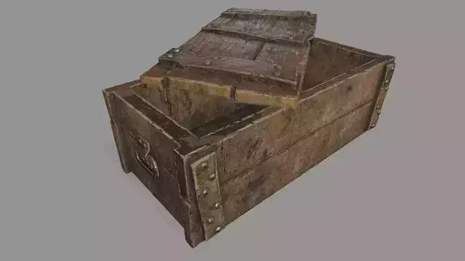 old chest Low-poly 3D model