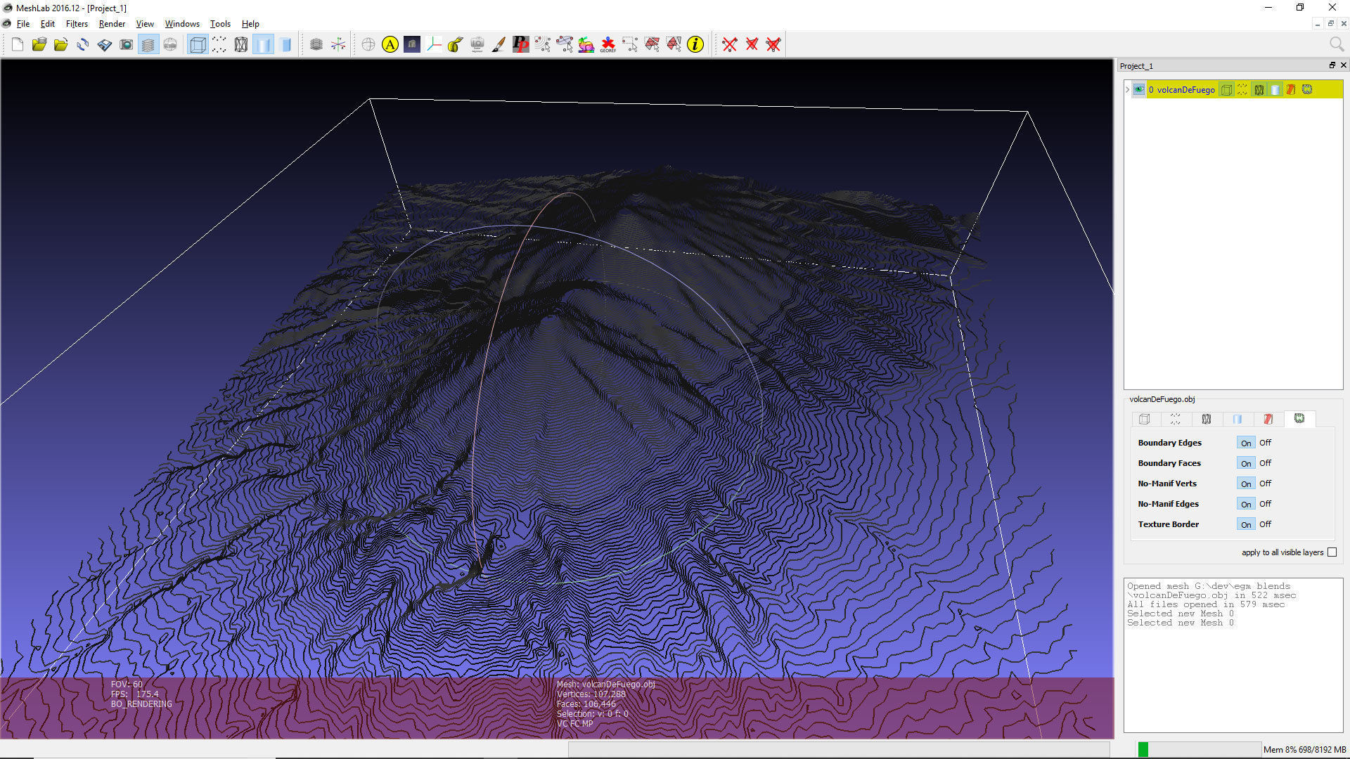 Fuego Volcano Guatemala 3D model_2