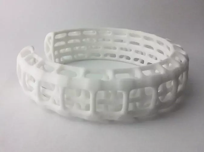 Bone Cage Cuff Bracelet 3D print model_0