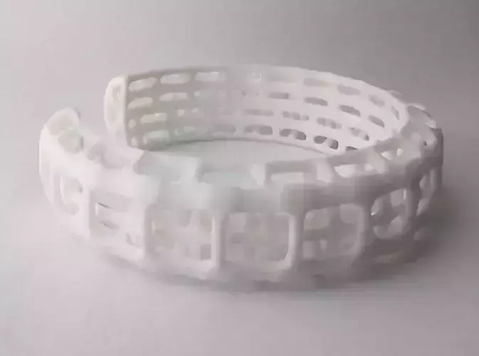 Bone Cage Cuff Bracelet
