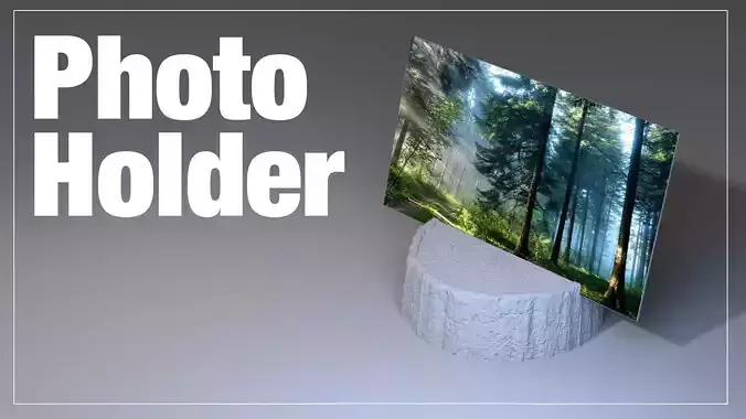 Wood Photo Holder Free 3D print model