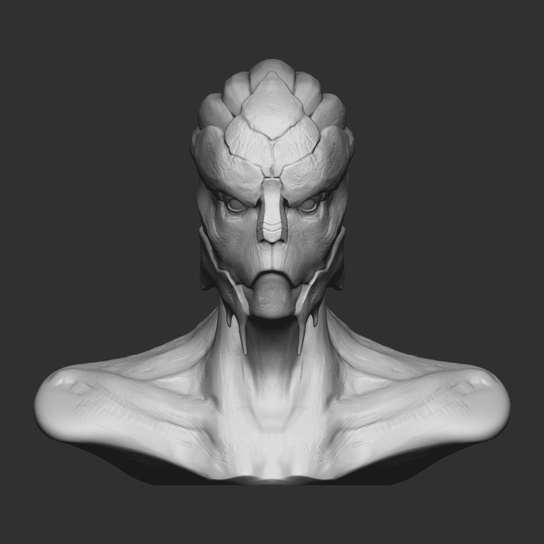 Garrus from Mass Effect 3D print model_2