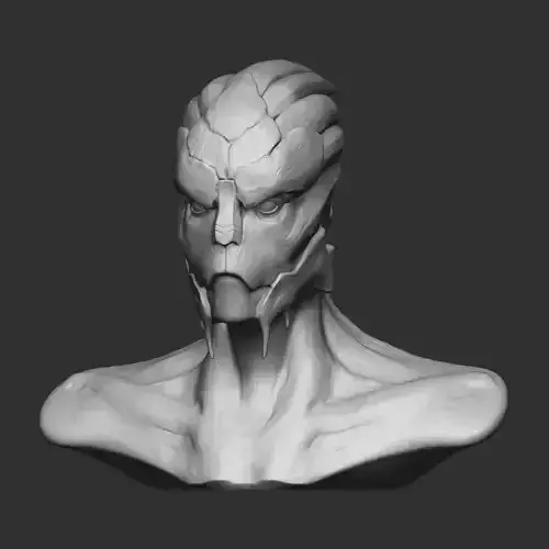 Garrus from Mass Effect 3D print model