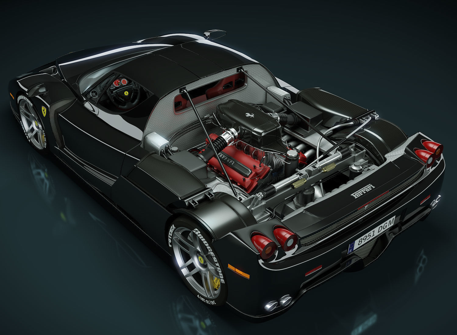 Ferrari Enzo 3D model_7