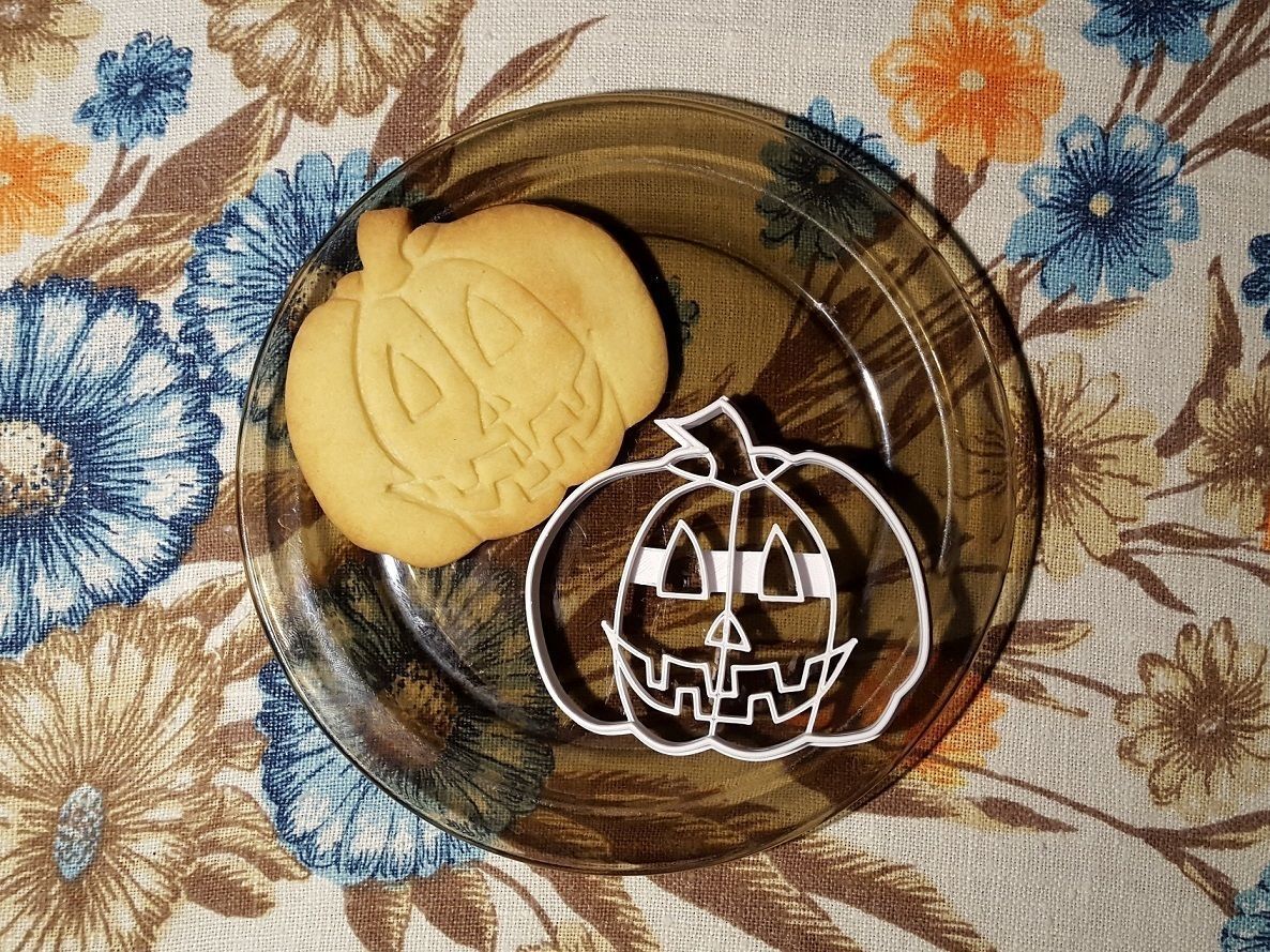 Pumpkin cookie cutter version 1 3D print model_1