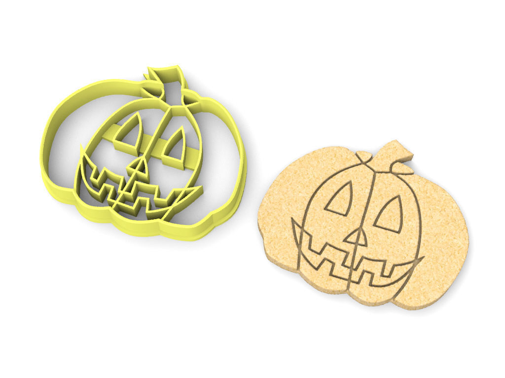 Pumpkin cookie cutter version 1 3D print model_2