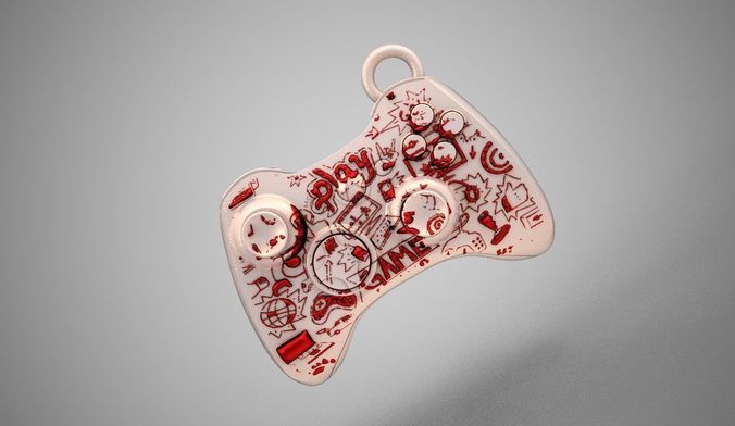Joystick  Keychain 3D print model