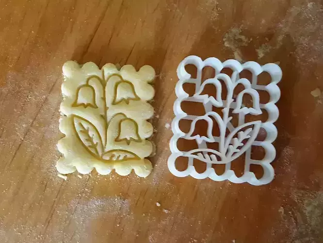 Campanula Bells Flowers Cookie Cutter version 2 3D print model