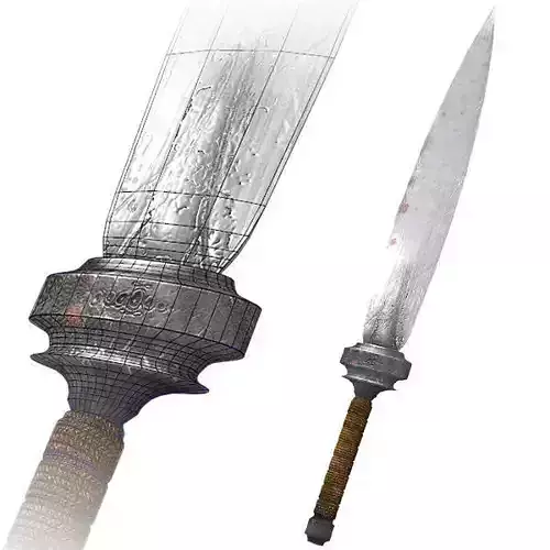 Dagger sword 3D model