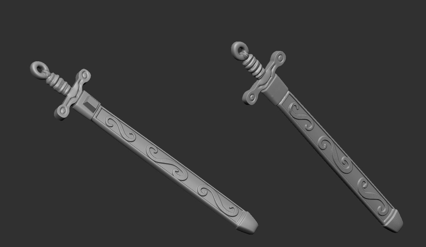 Female Archer Character 3D print model_6