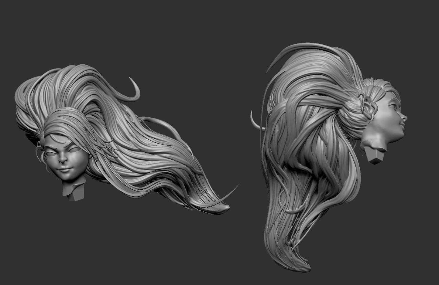 Female Archer Character 3D print model_1