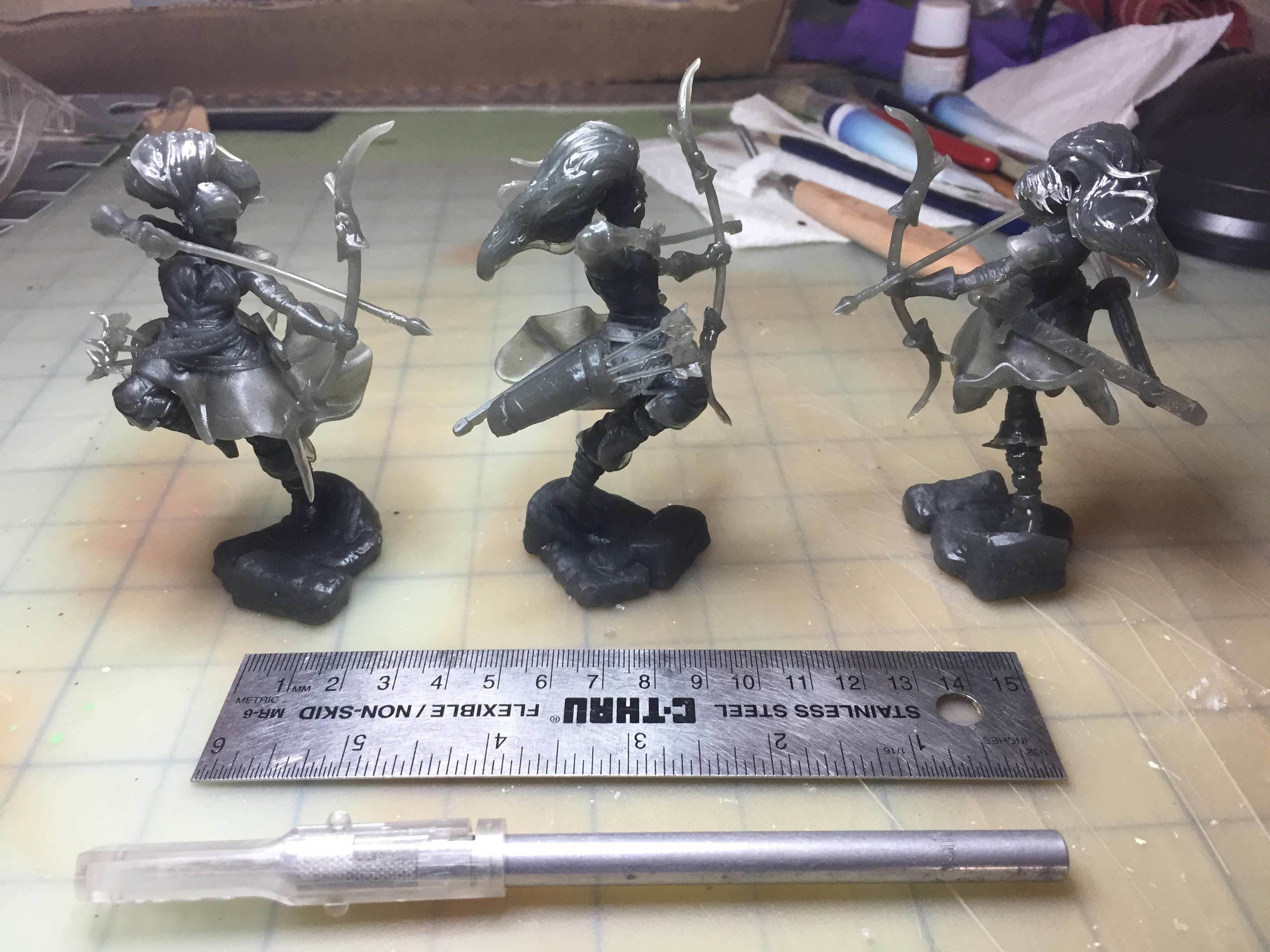 Female Archer Character 3D print model_10