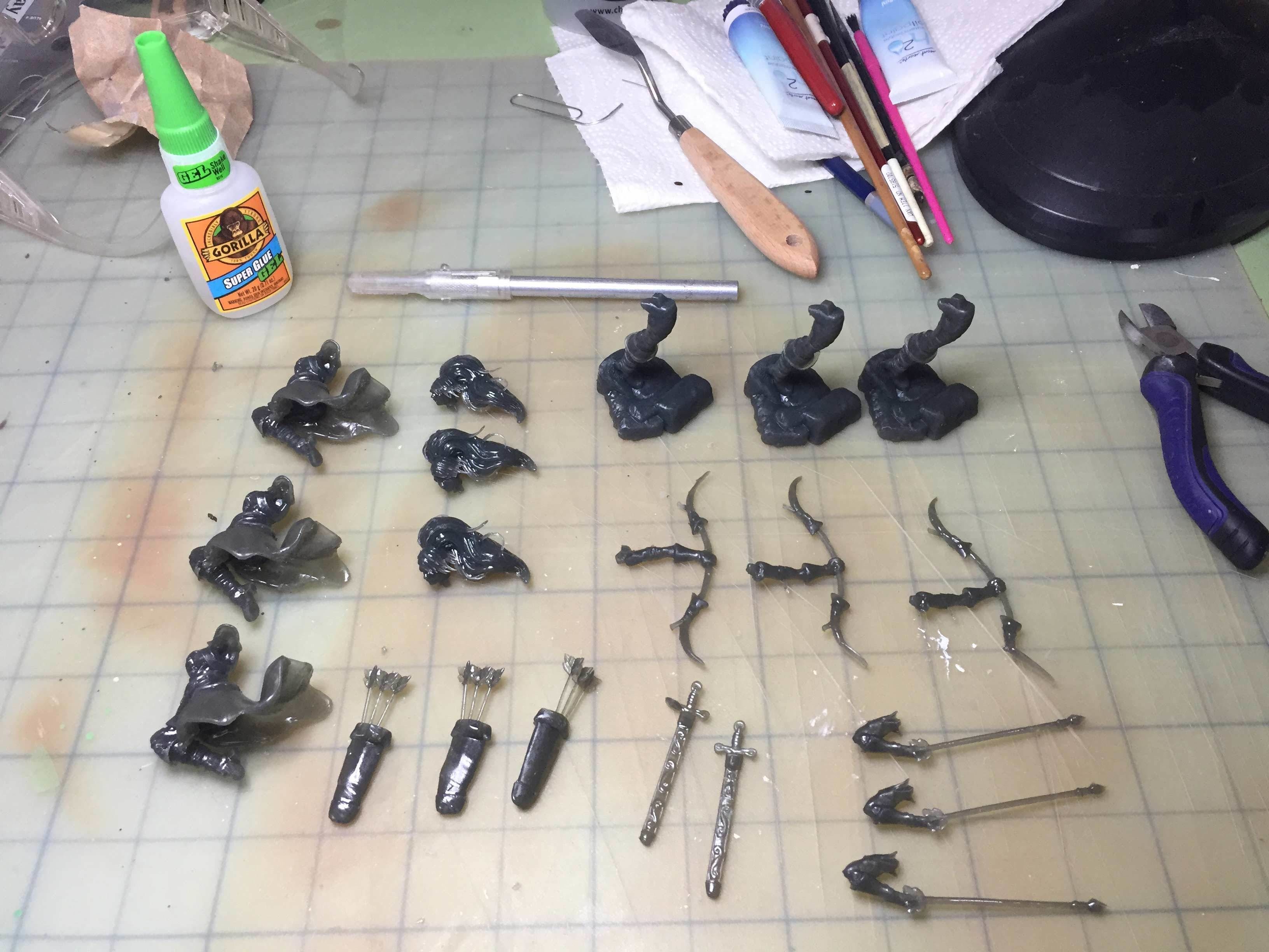 Female Archer Character 3D print model_9