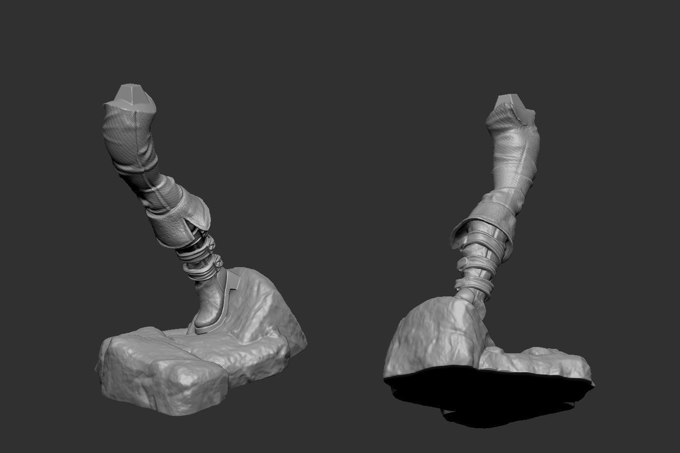 Female Archer Character 3D print model_3