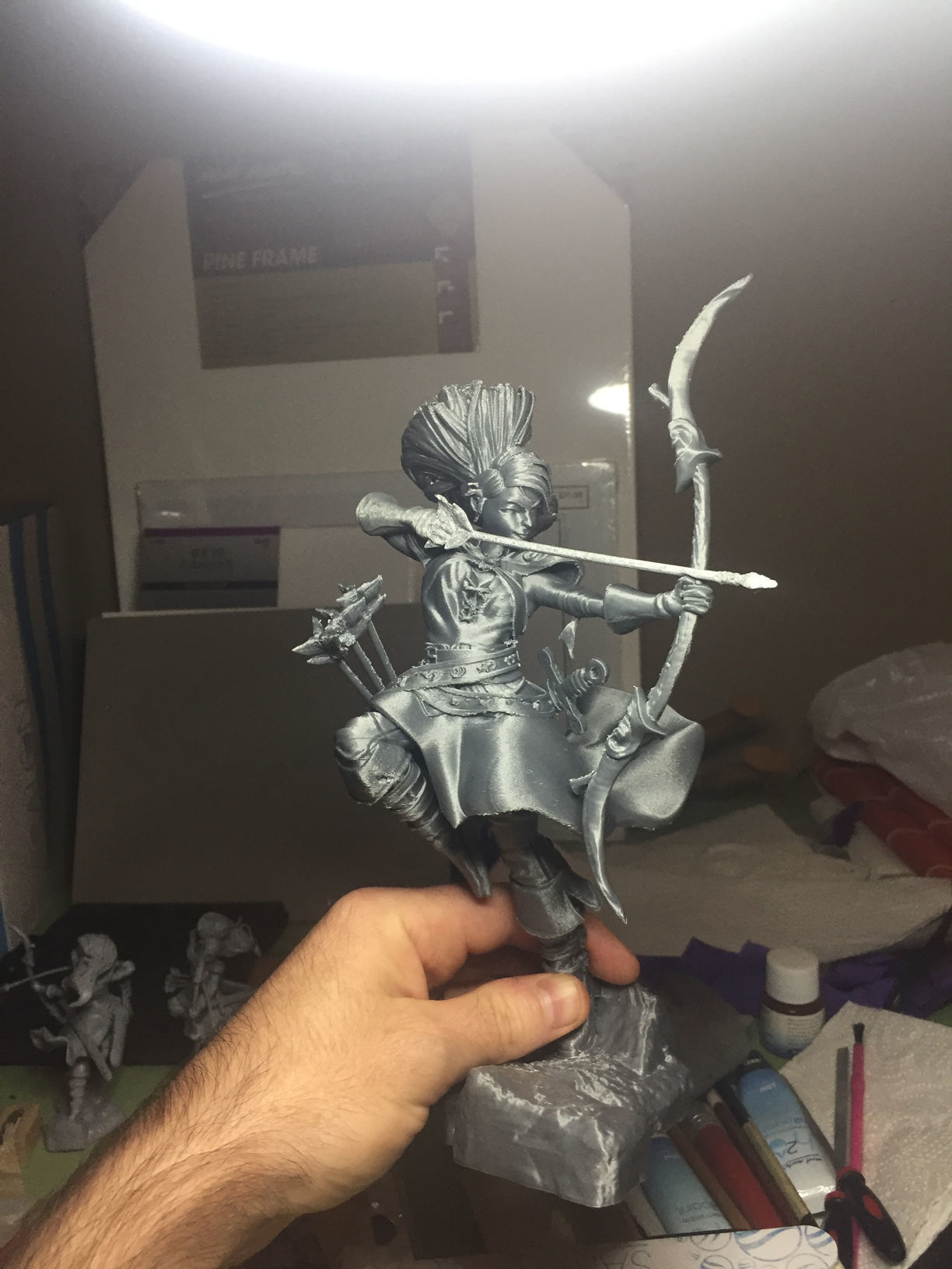 Female Archer Character 3D print model_12