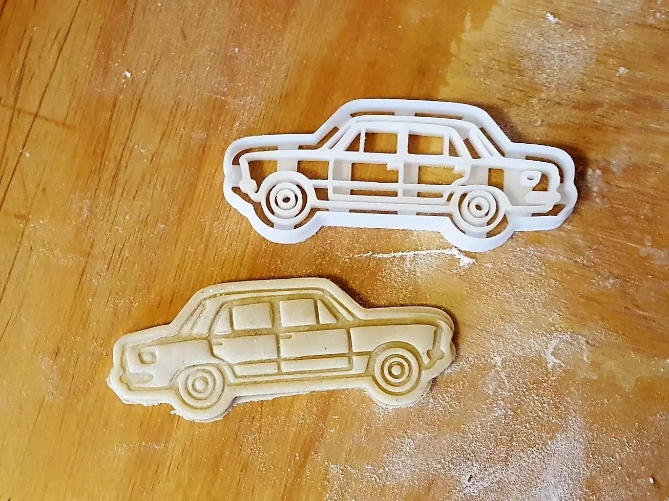 Fiat 125 cookie cutter 3D print model_0