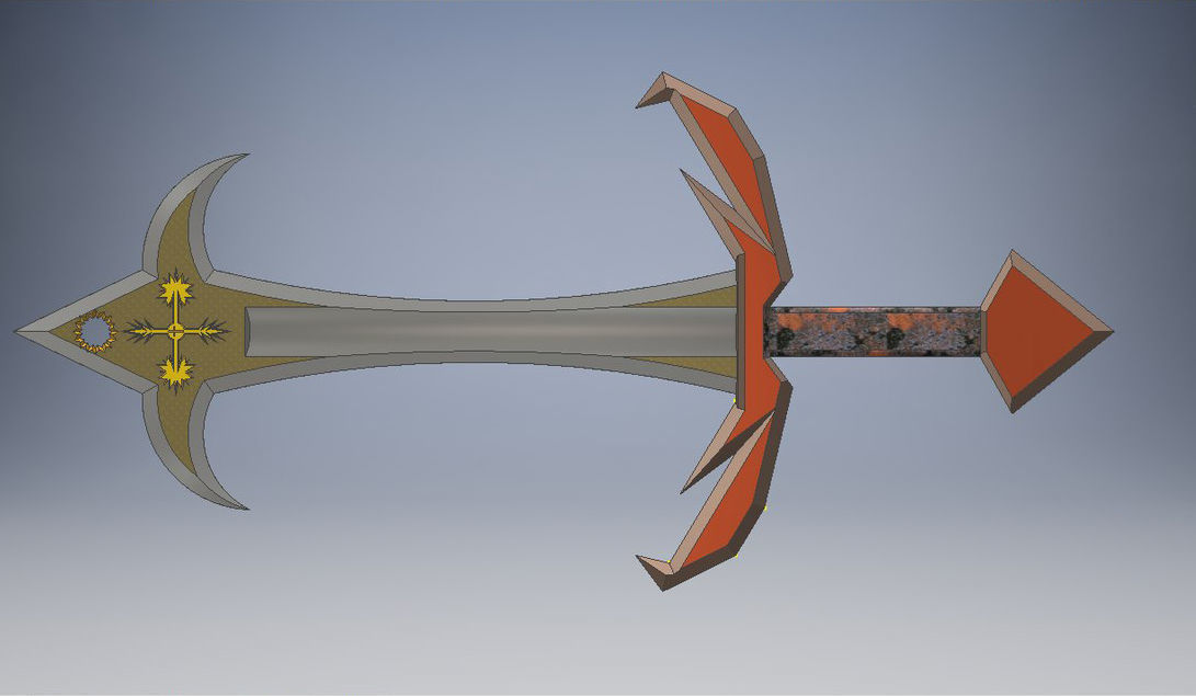 Righteous Beam Low-poly 3D model_3