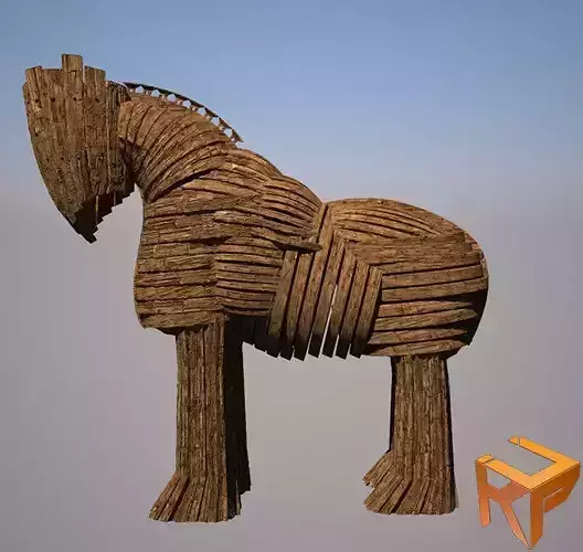 Trojan Horse - Animated 3D model