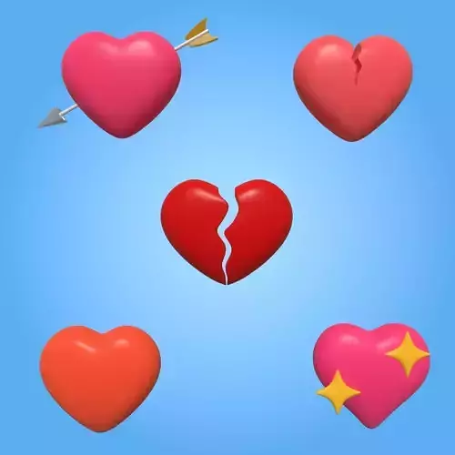 Cartoon Heart Icons