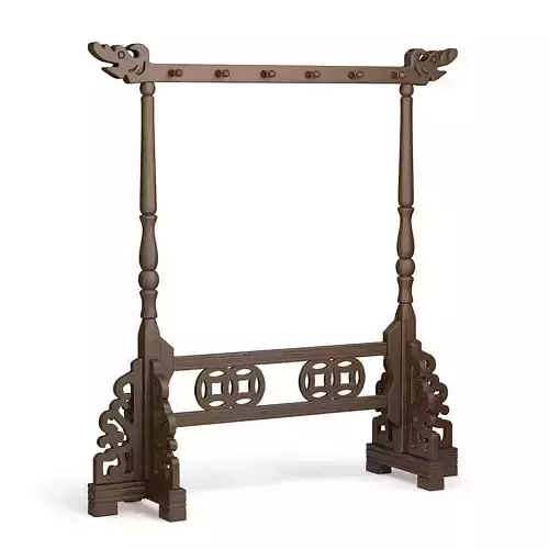 Chinese Calligraphy Brush Wooden Stand