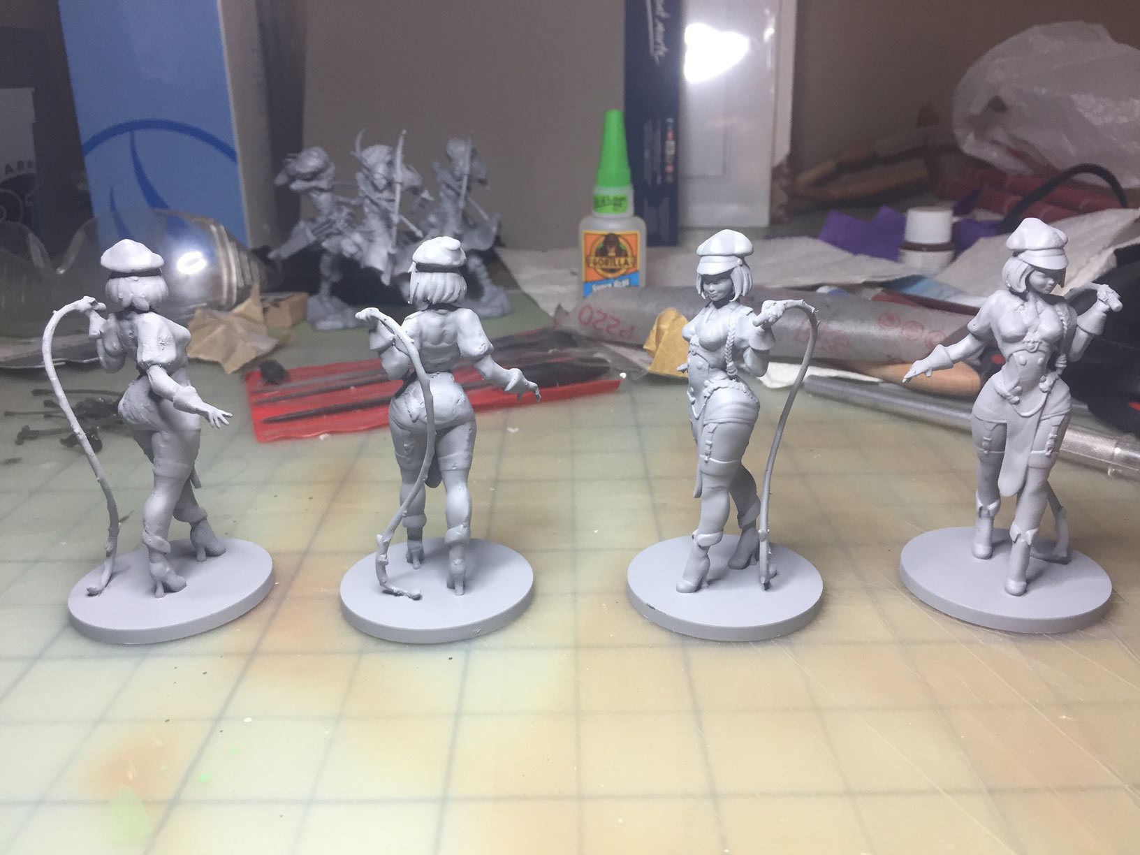 Guard with Whip Pinup  3D print model_5