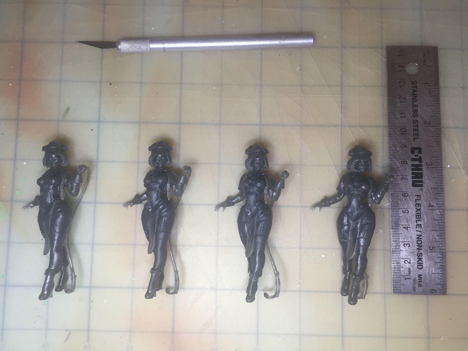 Guard with Whip Pinup  3D print model_6