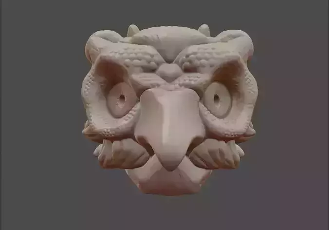 Owl Mask Illusion Free 3D print model