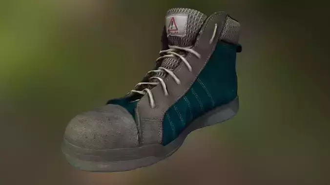 Boot 3D model low poly boots for sims