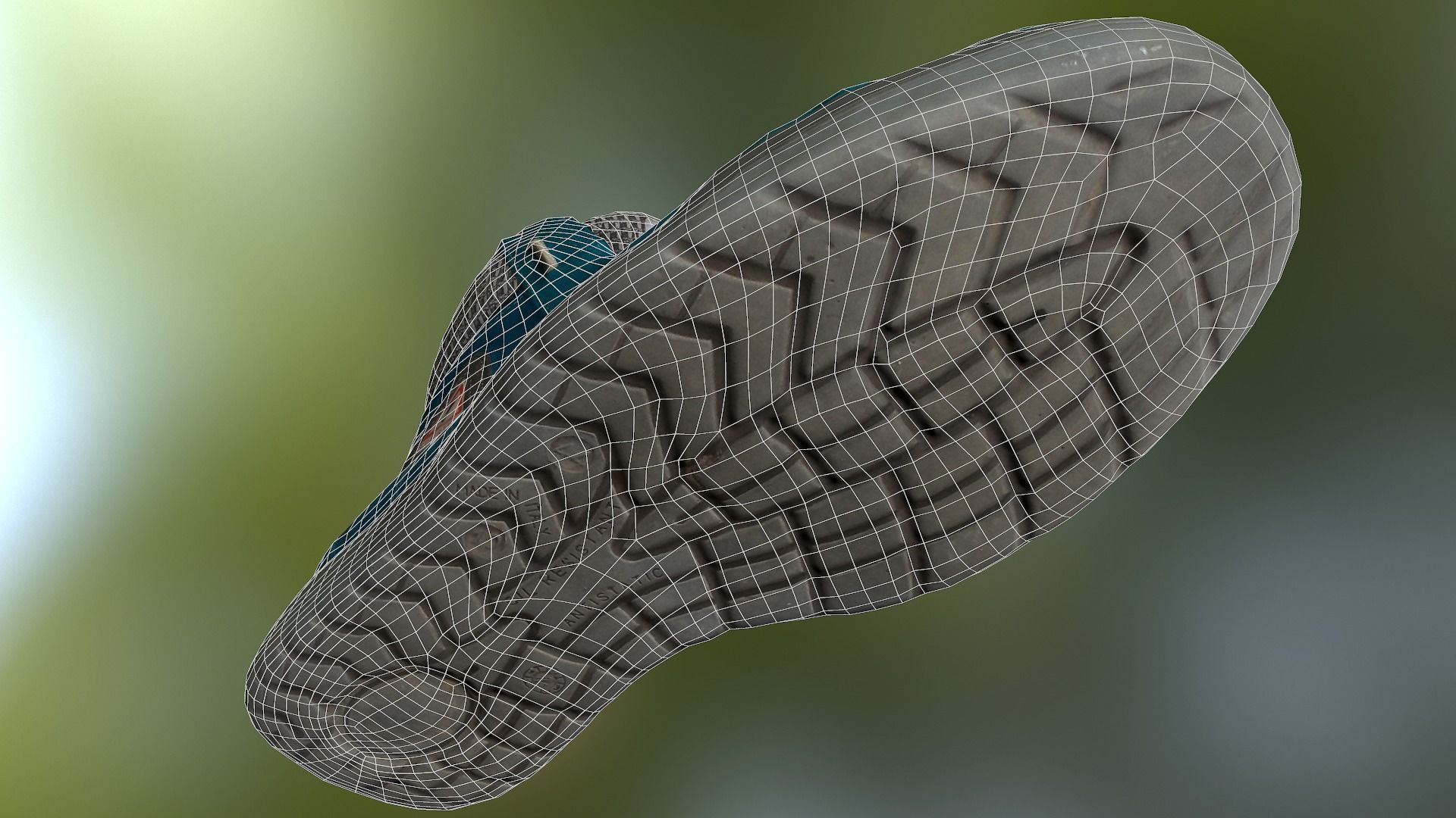 Boot 3D model low poly footwear Low-poly 3D model_14