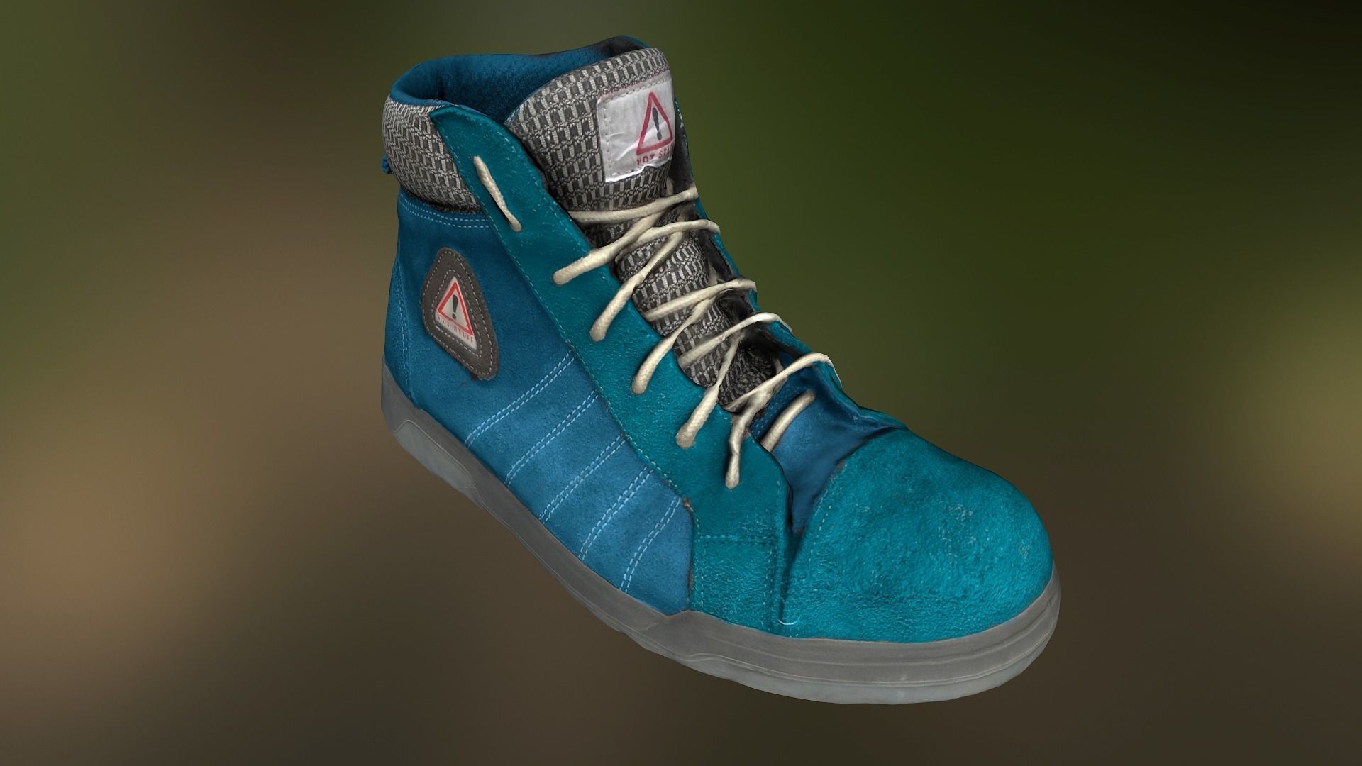 Boot 3D model low poly footwear Low-poly 3D model_1