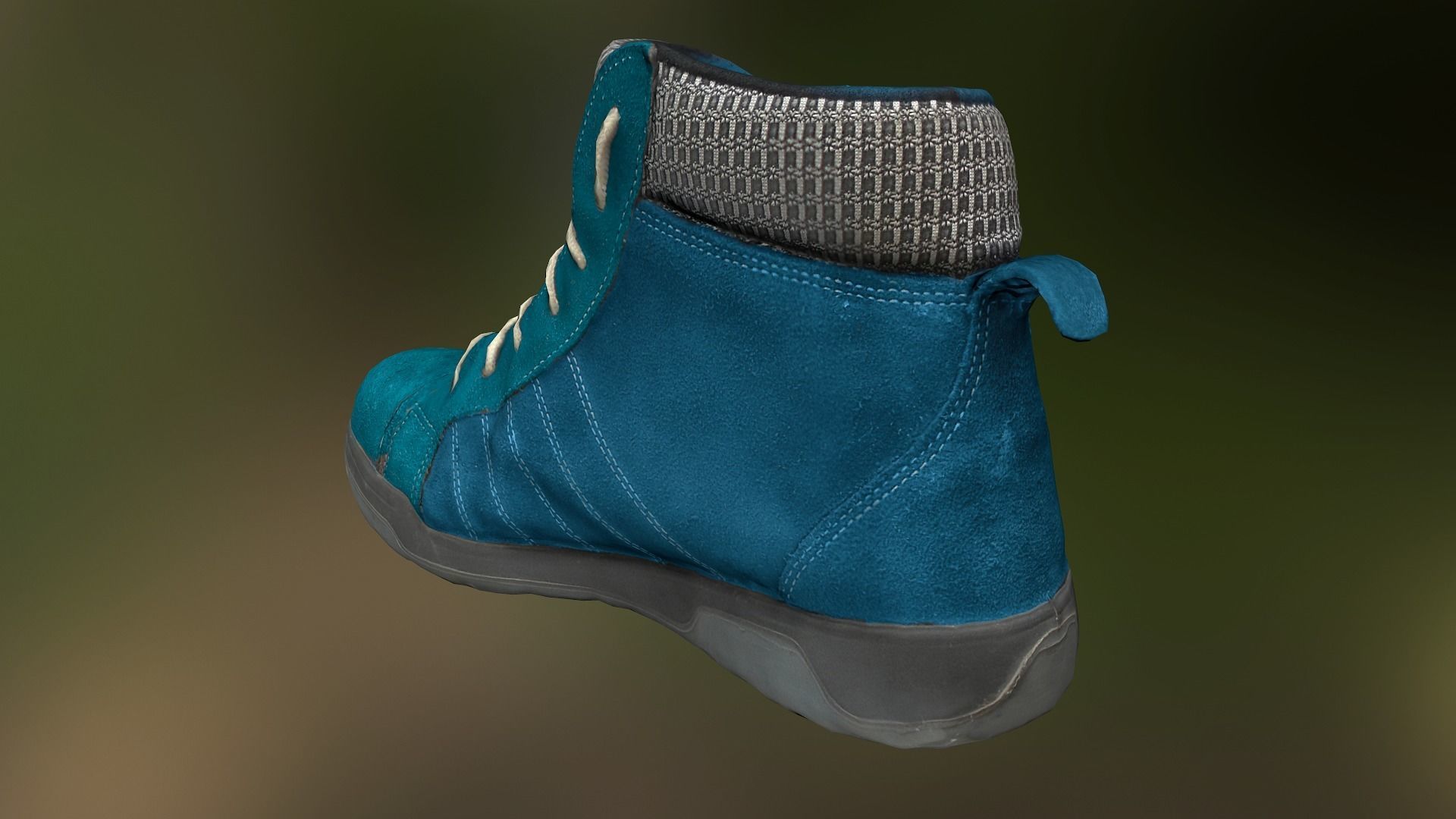 Boot 3D model low poly footwear Low-poly 3D model_3