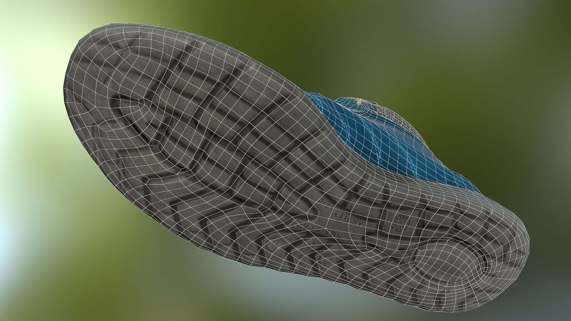 Boot 3D model low poly footwear Low-poly 3D model_15