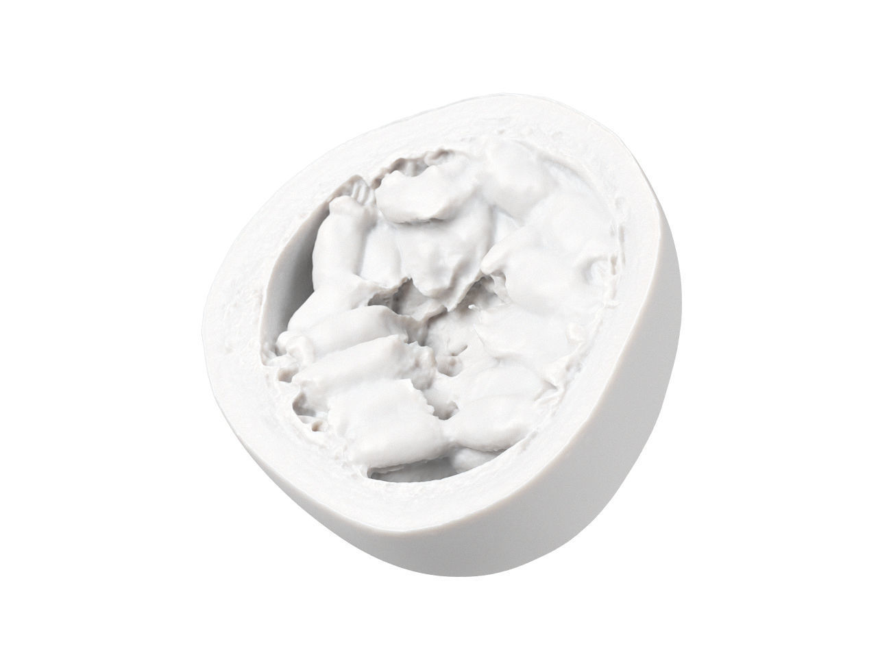 Photorealistic Passion Fruit Half 3D Scan 1 3D model_6