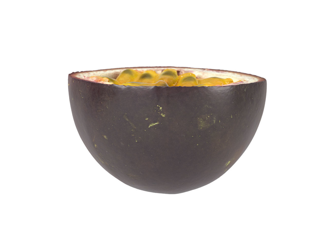 Photorealistic Passion Fruit Half 3D Scan 1 3D model_2