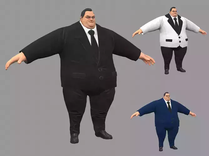 Thug Boss Low-poly 3D model