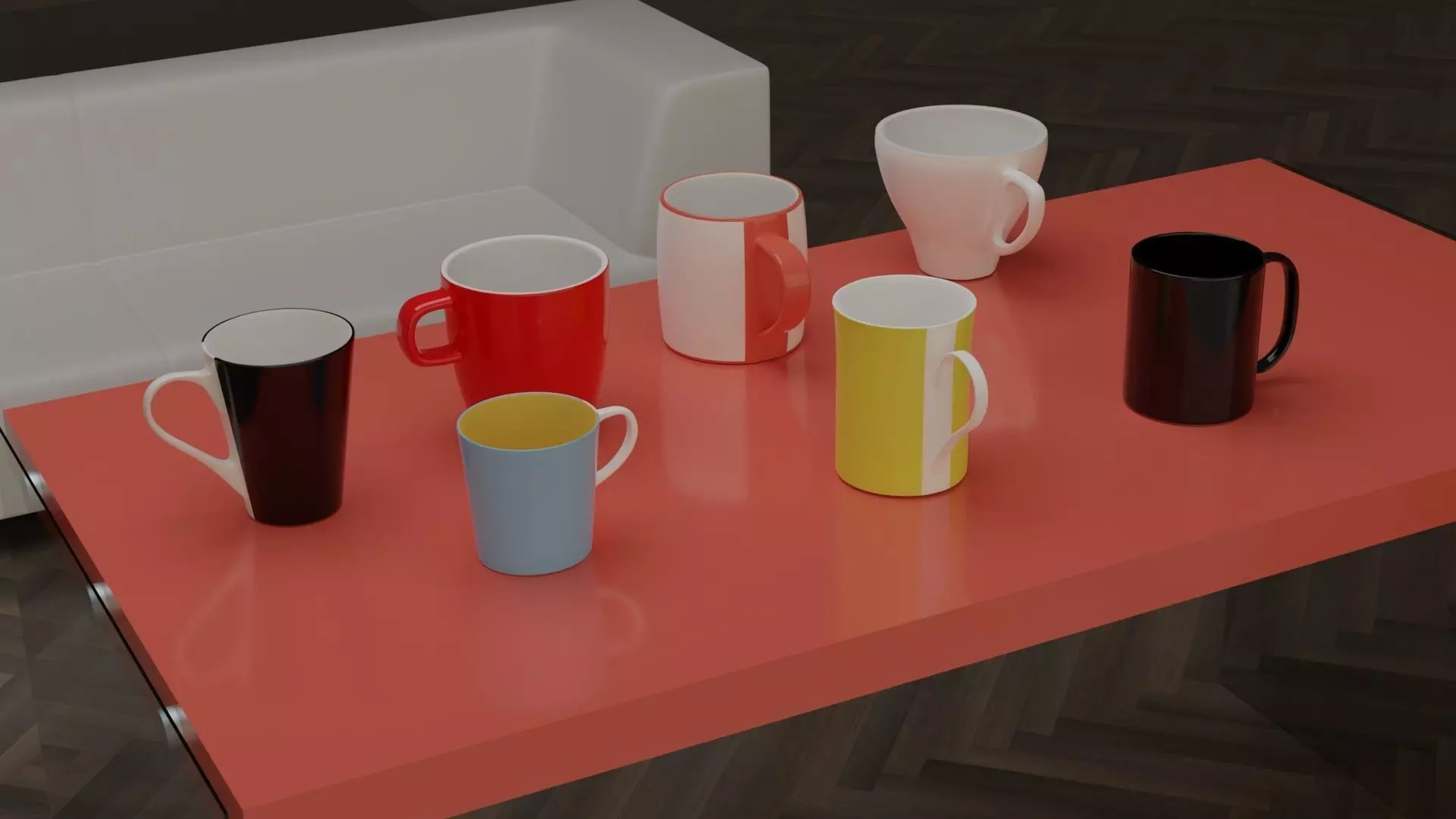 Kitchen Cups - Vol1 Low-poly 3D model