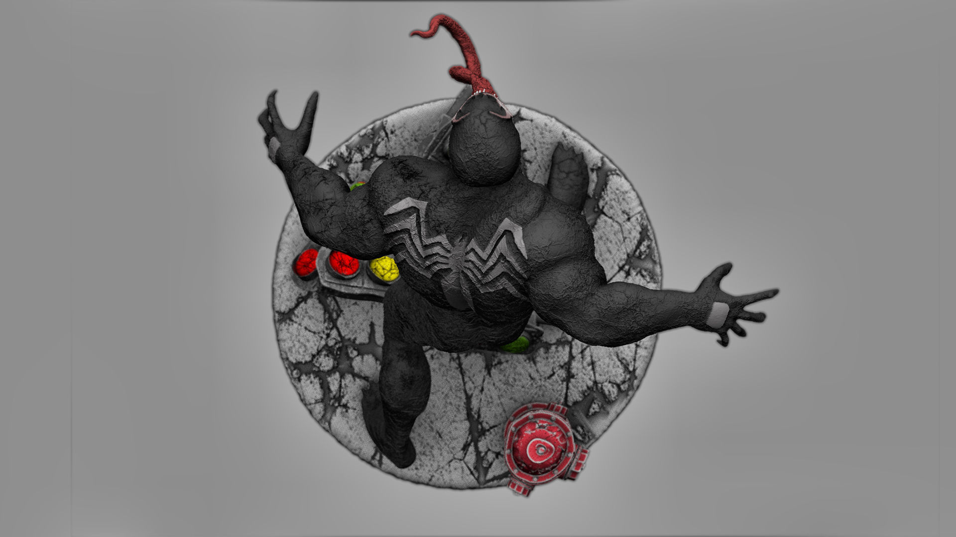 ULTIMATE VENOM 3D Print Figure Diorama  3D print model_4