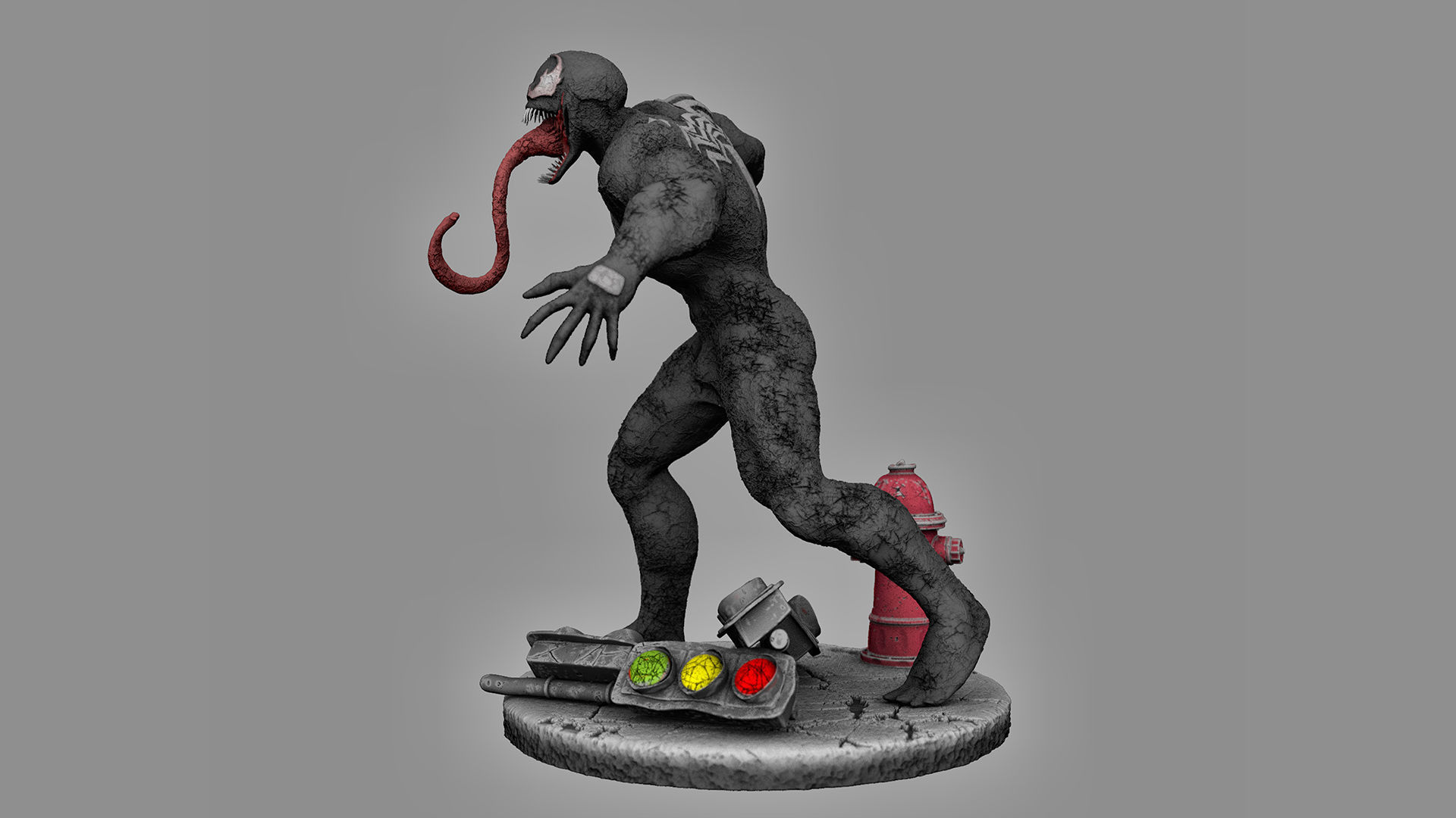 ULTIMATE VENOM 3D Print Figure Diorama  3D print model_2