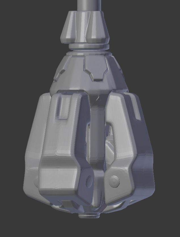 Brigitte Weapon Overwatch 3D print model_12