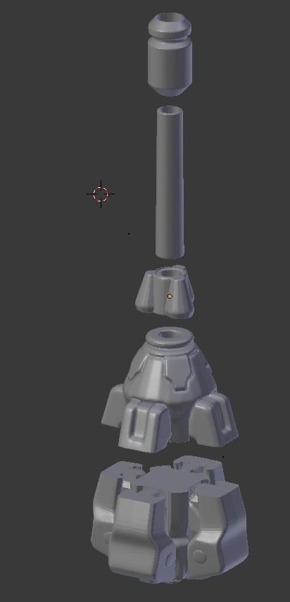 Brigitte Weapon Overwatch 3D print model_9