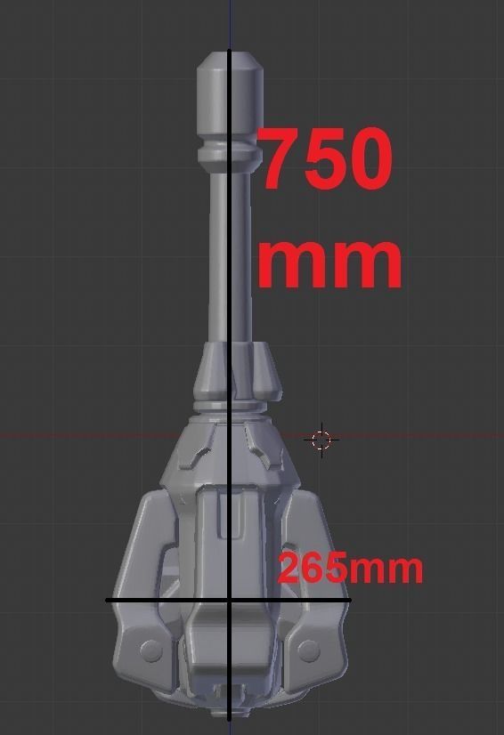 Brigitte Weapon Overwatch 3D print model_2