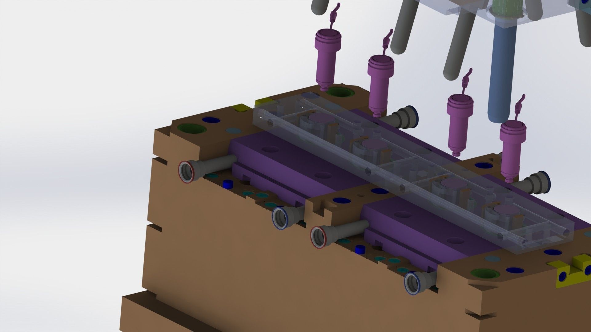 Plastic injection mold set Free 3D model_1