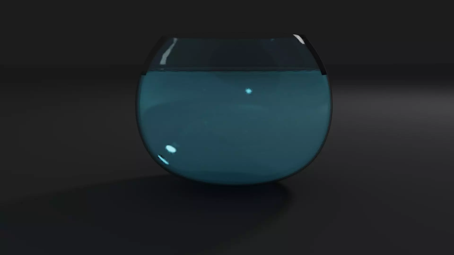 FishBowl glass of water Free 3D model_0