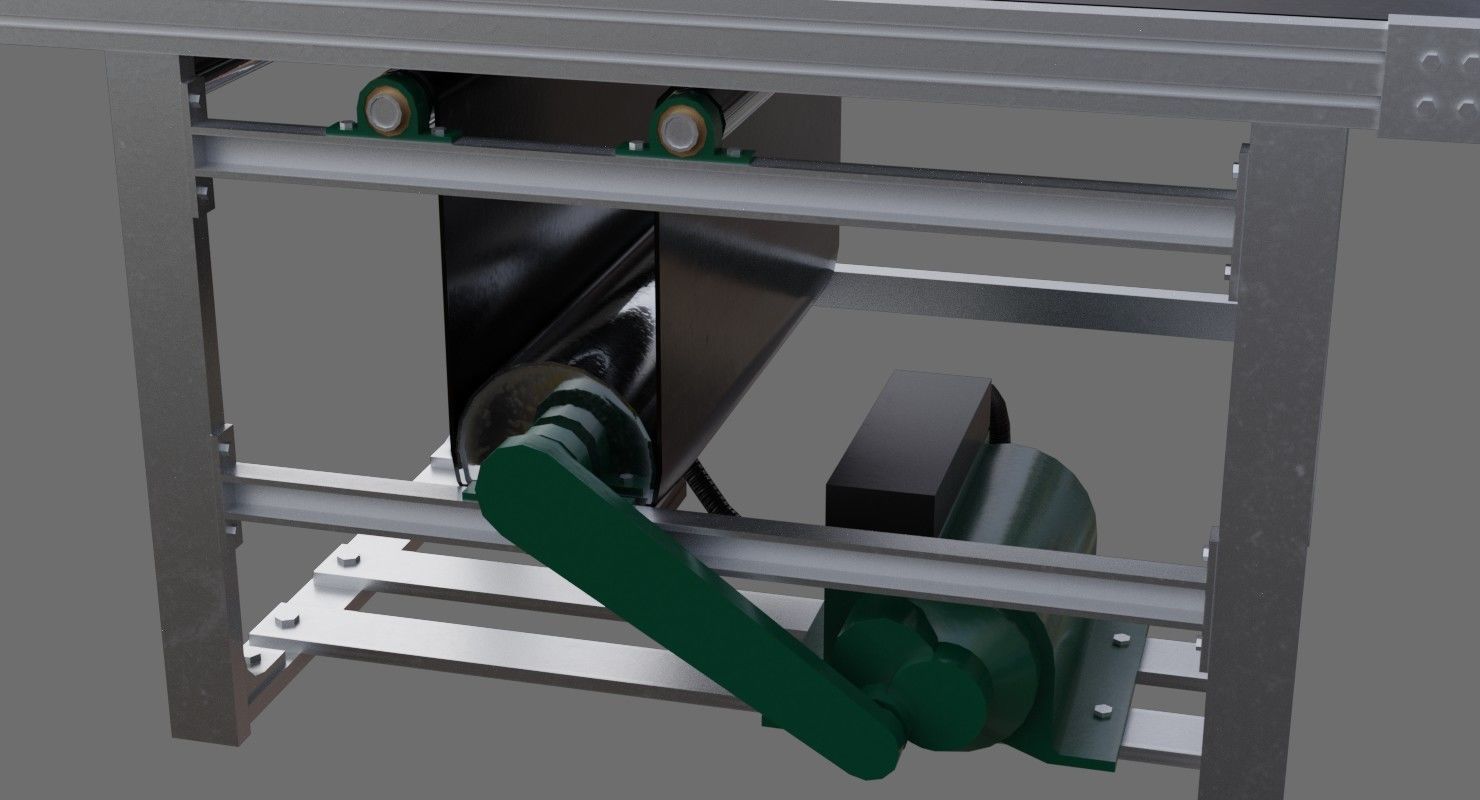 Conveyor Belt 1A Low-poly 3D model_6